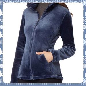 32 Degrees Plush Velvet Full Zip Jacket